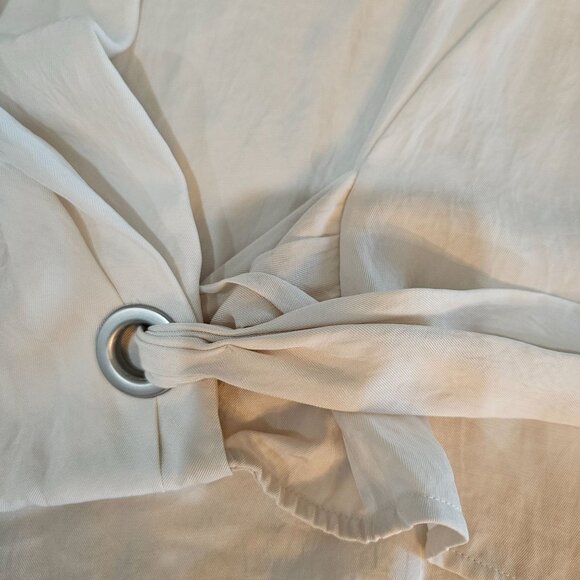 Rag & Bone Felix Popover Blouse Large Faux Wrap Ivory White Professional Office - Picture 8 of 13